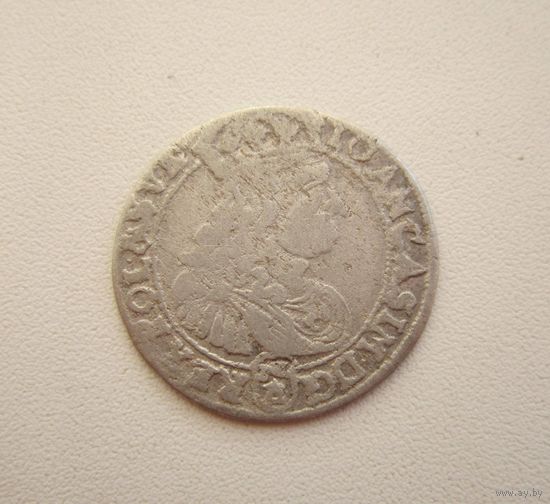 6 грошей 1667г. Ян Казимир - с 1 руб..