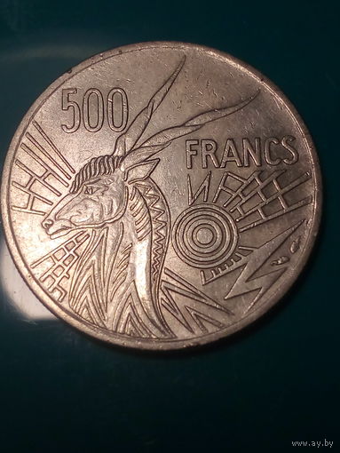500 франков Камерун 1976 год. чад.
