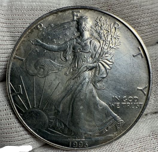 Доллар 1993 США шагающая свобода. Первые годы чеканки!