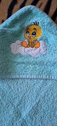 Полотенце для новорожденного с капюшоном, б.у, Турция