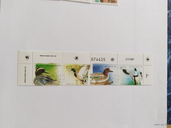 Израиль 1989 сц.4м утки