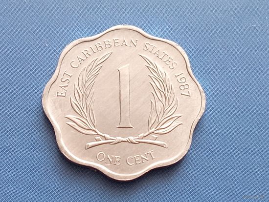 Восточные Карибы. 1 цент 1987. UNC