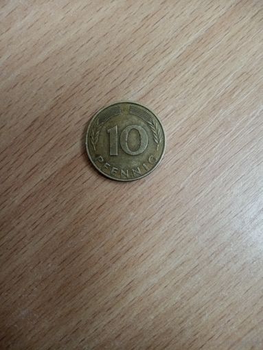 10 пфеннигов 1979 F ФРГ