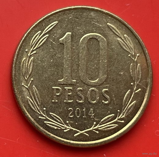 46-06 Чили 10 песо 2014 г.