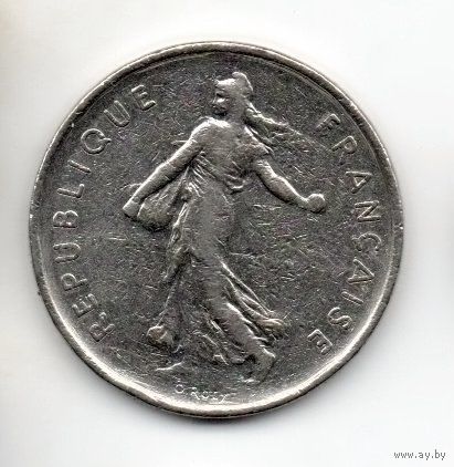 ФРАНЦУЗСКАЯ РЕСПУБЛИКА. 5 ФРАНКОВ 1973. СОВА