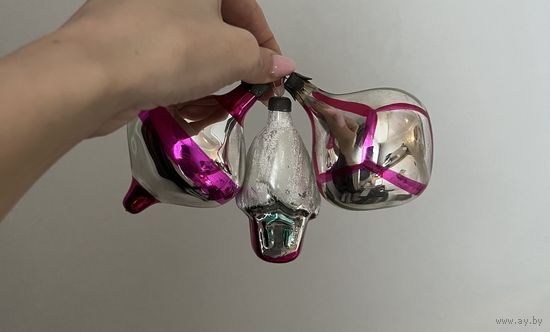 Елочная игрушка домик СССР цена за все К.18