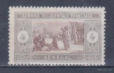[2239] Французские колонии. Сенегал 1914. Местный мотив.4с. МН