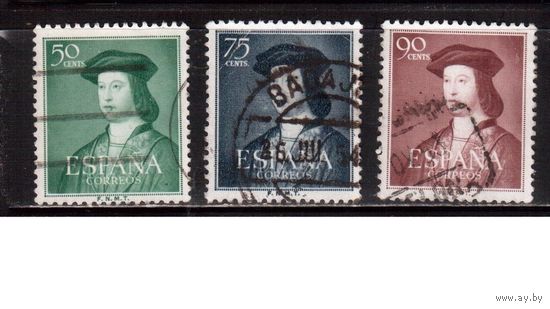 Испания-1952 (Мих.1003-1005)  гаш.,  Король Фердинанд