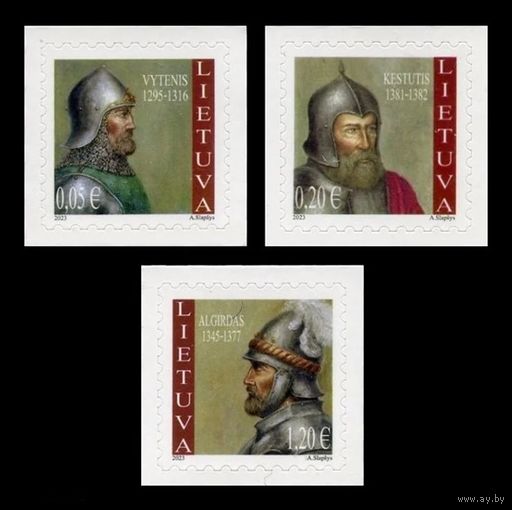 2023 Литва 1390-1392 Правители Литвы Витень, Кейстут и Ольгерд **
