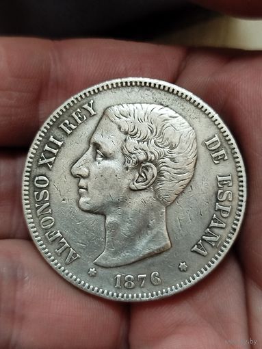5 песет 1876
