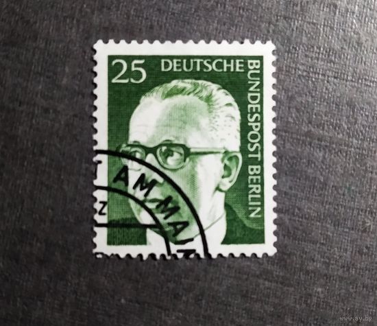 Марка Германия 1970 год Густав Хайнеман