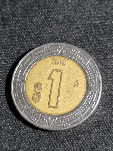 Мексика 1 песо 2010