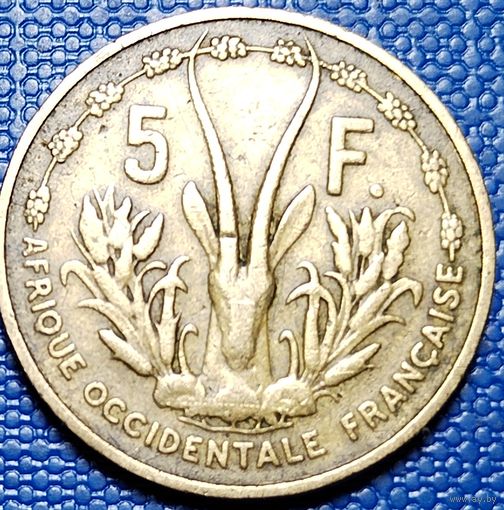 Французская Западная Африка 5 франков 1956 г.