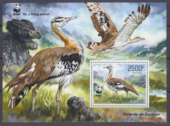 2014 Того 5867/B993 WWF / Птицы 10,00 евро