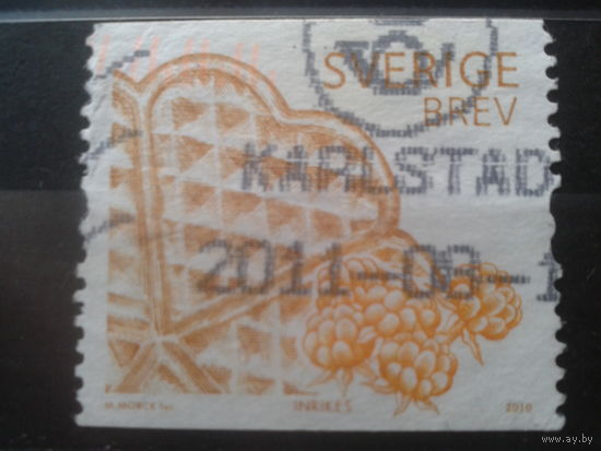 Швеция 2010 Вафельное печенье Михель-1,2 евро гаш