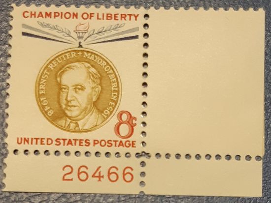1959 Чемпион Свободы - Эрнст Рейтер  США