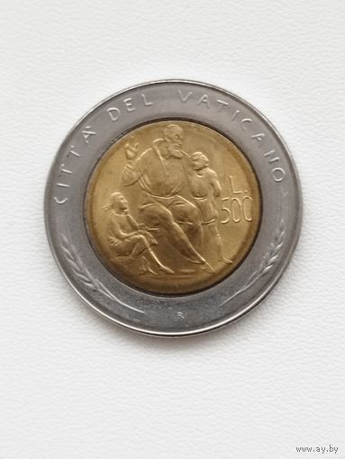 Ватикан 500 лир 1982 год