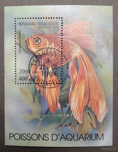 Мадагаскар. 1994 год. Фауна. Рыбы. Блок
