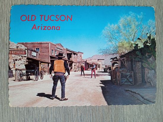 Этнография. США. Олд-Тусон. Шоу "Исторические перестрелки"