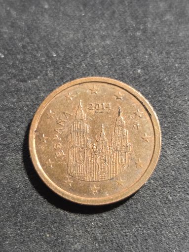 Испания 2 евроцента 2014