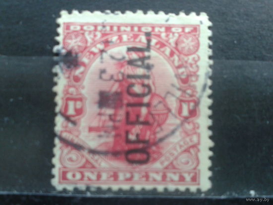 Новая Зеландия,1910. Стандарт, надпечатка на 1d
