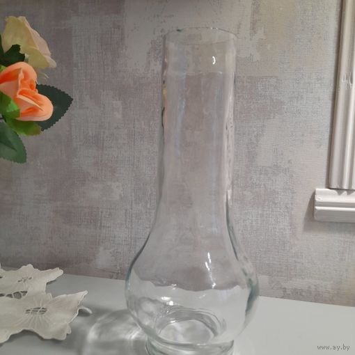 Колба, стекло , плафон на лампу. Большая,выс.245см, 19в.