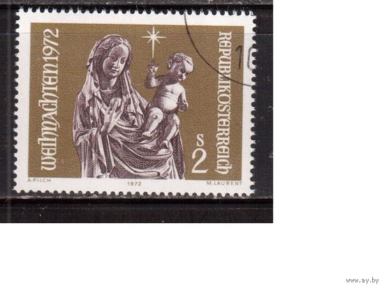 Австрия-1972,(Мих.1405 ) гаш. , Рождество