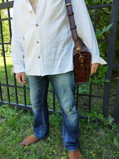 Дорожная сумка .кожа.