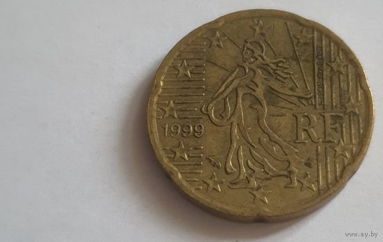 Франция 1999 20 евроцентов