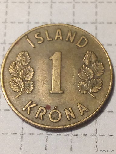1 крона Исландия 1969 год