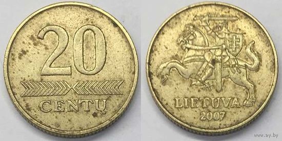 20 центов 2007 Литва