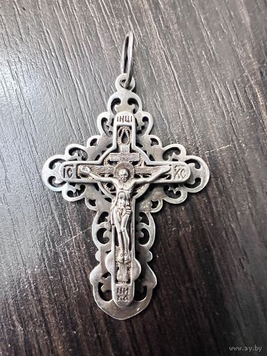 Большой крест серебро 925 с рубля