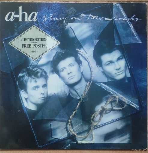 A-HA - Stay On These Roads 88 Warner Bros. Germany EX+/VG++