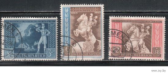 Германия-1942,(Мих.820-821) гаш. , Выставка в Вене