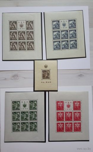 Марки. Хорватия. Рейх. Война.1944 год.