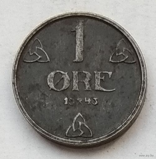 Норвегия 1 эре 1943 г.