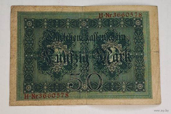 1915 год Германия 50 марок