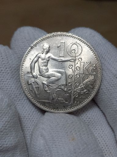 10 крон 1930 Чехословакия UNC