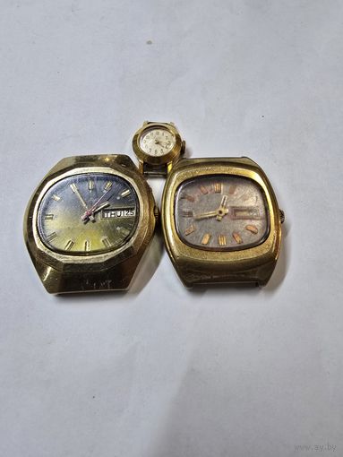 Часы позолота