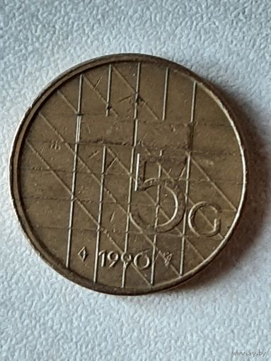 5 центов Нидерланды 1990