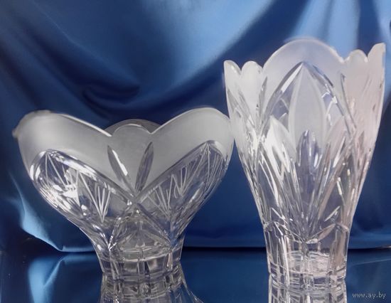 Вазы. Комплект. Хрусталь