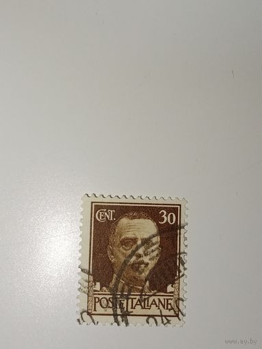 Италия 1929 изображает короля Виктора Эммануила.