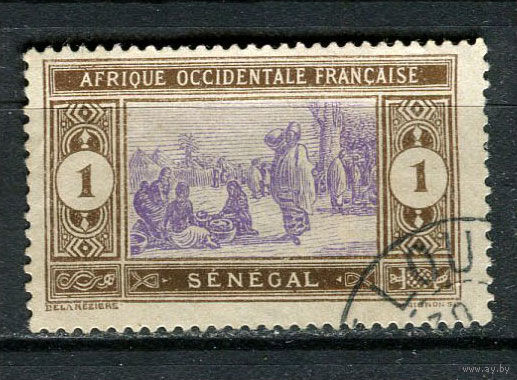 Французские колонии - Сенегал - 1914 - Культура 1С - [Mi.53] - 1 марка. Гашеная.  (Лот 29HY)-TG3P47
