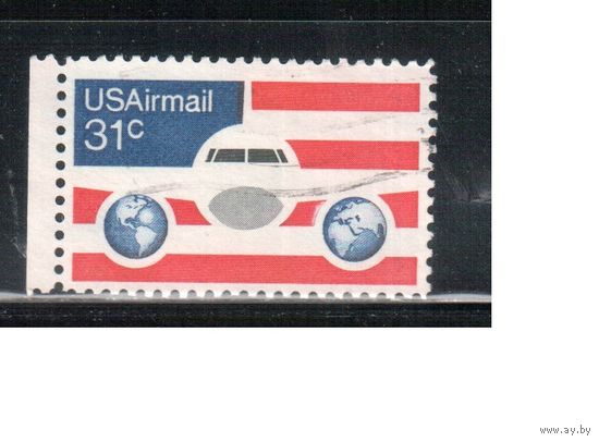 США-1976, (Мих.-1201) , гаш. , Стандарт ,Авиапочта