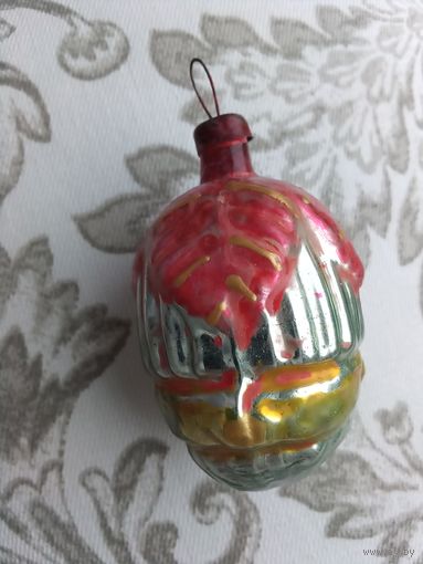 Ёлочная игрушка орех редкая