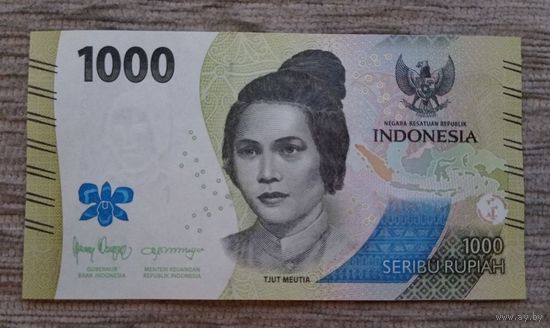 Werty71 Индонезия 1000 рупий 2022 UNC банкнота