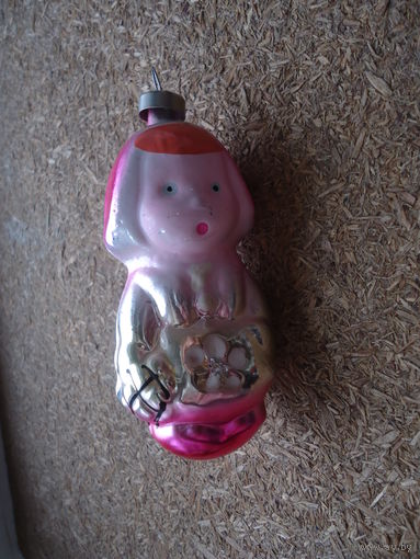 Елочная игрушка СССР . Красная Шапочка
