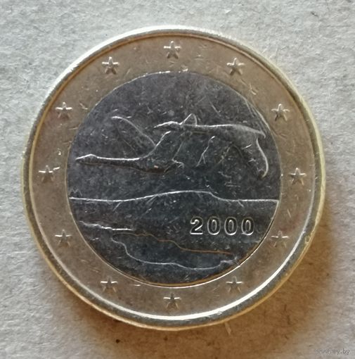 Финляндия 1 евро 2000 год,  KM# 104