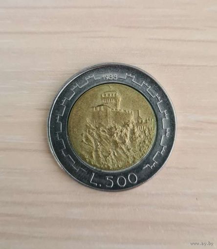 Сан-Марино 500 лир, 1988 (Repubblica di San Marino L.500)