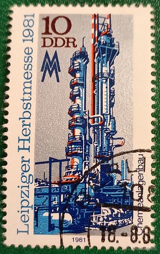 ГДР 1981. Установка химического завода Лейпциг-Гримма
